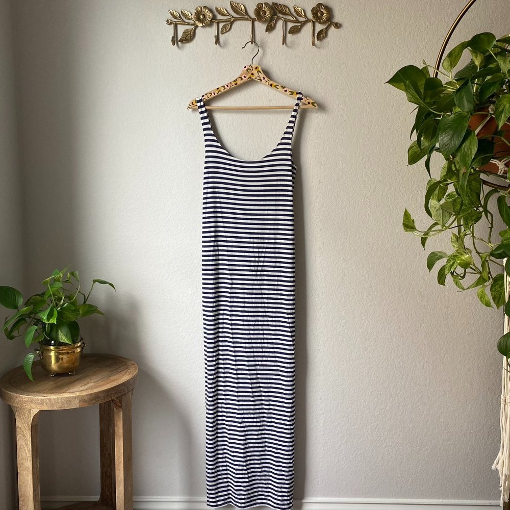 O'Neill Striped Low Back Tank Maxi Dress sz S